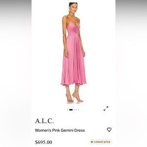 ALC Gemini Dress in Chateau Pink